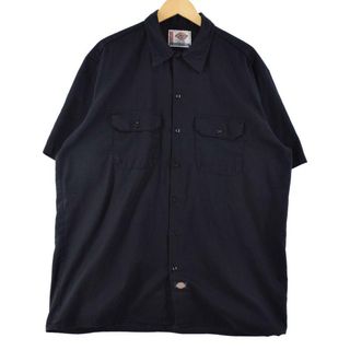 ディッキーズ(Dickies)の古着 ディッキーズ Dickies 半袖 ワークシャツ メンズXL /eaa264157(シャツ)