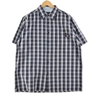 ディッキーズ(Dickies)の古着 ディッキーズ Dickies 半袖 コットン チェックシャツ メンズXL /eaa266919(シャツ)