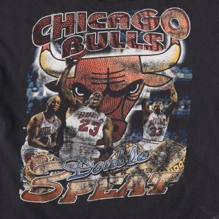 adidas 両面プリントTシャツ 半袖 シカゴブルズ NBA メンズ グレー