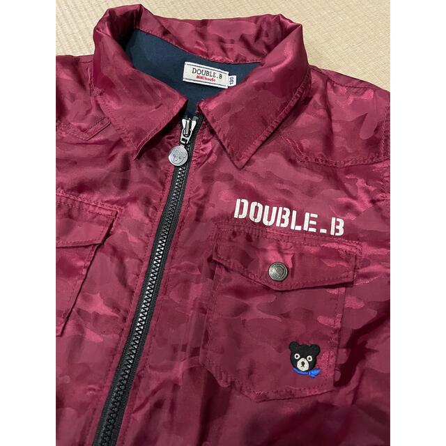 DOUBLE.B(ダブルビー)のダブルB ジャンパー　130アウター　迷彩カモフラ　ジャケットコート　ミキハウス キッズ/ベビー/マタニティのキッズ服男の子用(90cm~)(ジャケット/上着)の商品写真