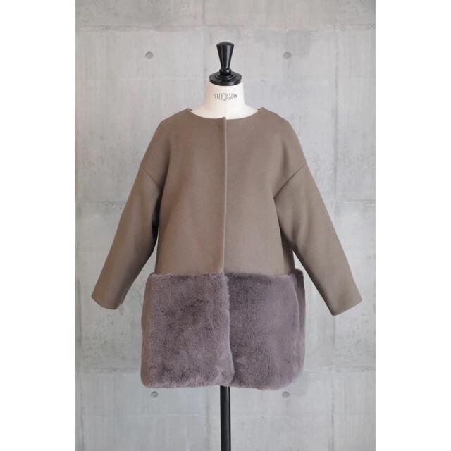 MACHATTem. エムドット Eco Fur Coat エコファーコート ブラウン