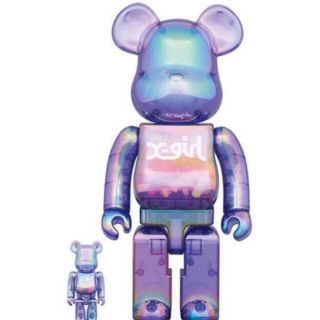 エックスガール(X-girl)のBE@RBRICK X-girl CLEAR PURPLE 100％ 400％(その他)