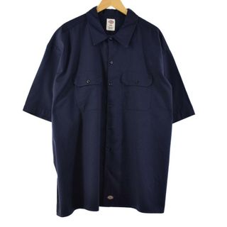 ディッキーズ(Dickies)の古着 ビッグサイズ ディッキーズ Dickies 半袖 ワークシャツ メンズXXXL /eaa266932(シャツ)