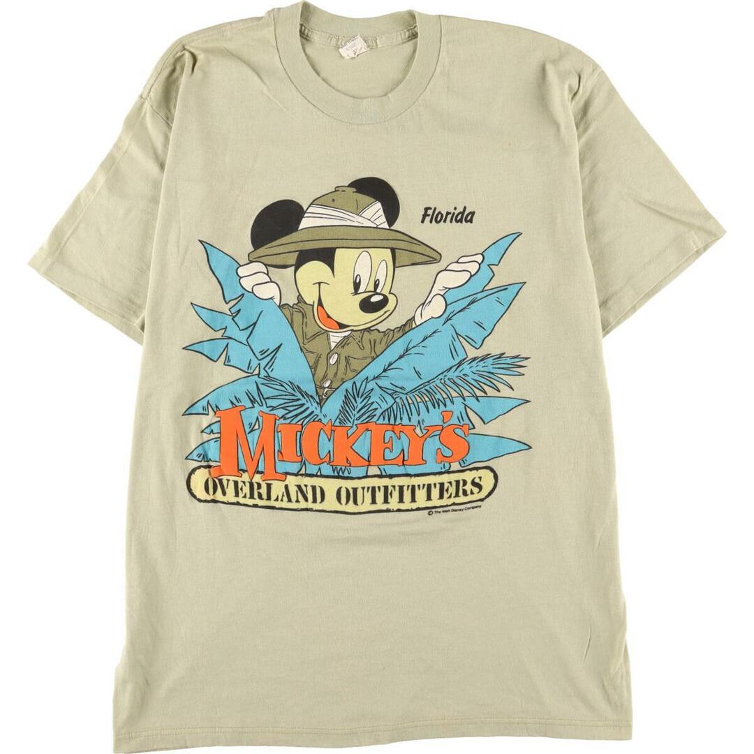 80年代 SHERRY MICKEY MOUSE ミッキーマウス キャラクタープリントTシャツ USA製 メンズM ヴィンテージ /eaa266553