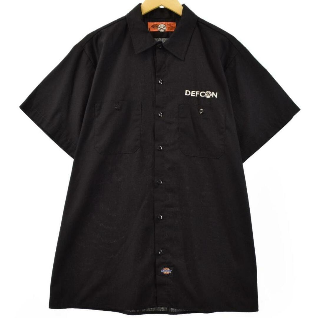 ディッキーズ Dickies 半袖 ワークシャツ メンズXL /eaa251978