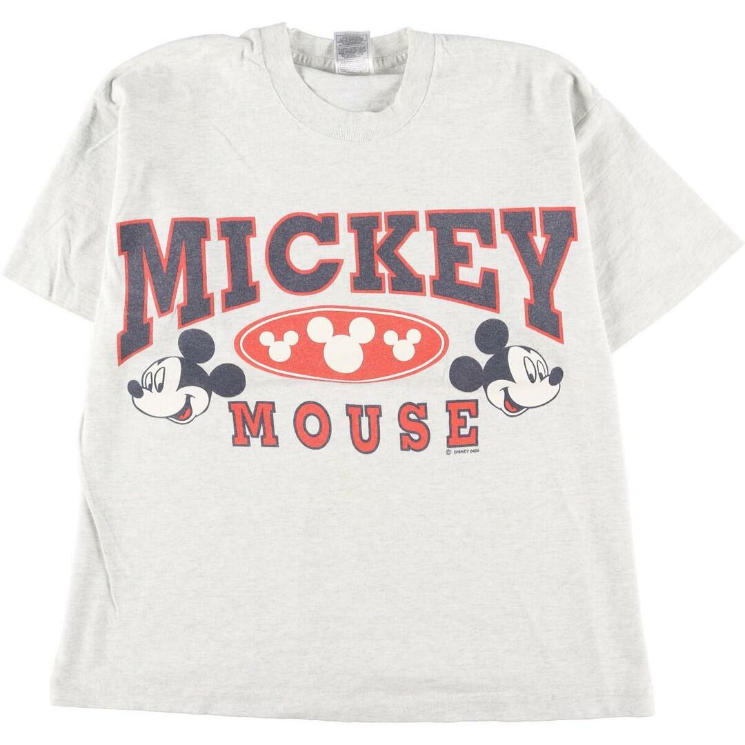 90年代 MICKEY UNLIMITED MICKEY MOUSE ミッキーマウス キャラクタープリントTシャツ USA製 メンズL ヴィンテージ /eaa266536