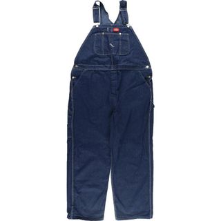 ディッキーズ(Dickies)の古着 ビックサイズ ディッキーズ Dickies デニムオーバーオール メンズw45 /eaa238743(サロペット/オーバーオール)