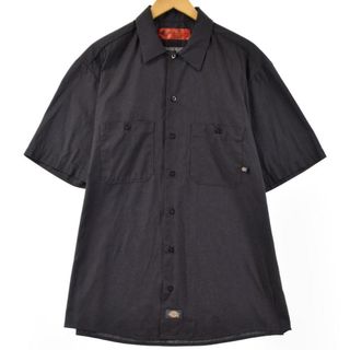 ディッキーズ(Dickies)の古着 ディッキーズ Dickies 半袖 ワークシャツ メンズXL /eaa255231(シャツ)