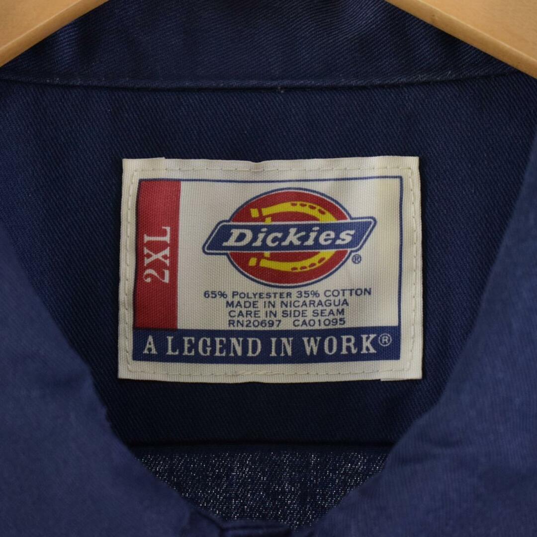 ビッグサイズ ディッキーズ Dickies 半袖 ワークシャツ メンズXXXL /eaa268002