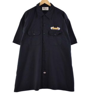 ディッキーズ(Dickies)の古着 ビッグサイズ ディッキーズ Dickies 半袖 ワークシャツ メンズXXXL /eaa268009(シャツ)