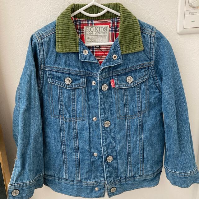 F.O.KIDS(エフオーキッズ)の中綿デニムジャケット120 キッズ/ベビー/マタニティのキッズ服男の子用(90cm~)(ジャケット/上着)の商品写真