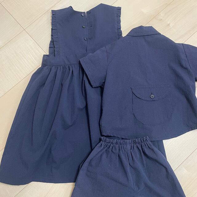 ハンドメイド＊ワンピース、セットアップ、お揃いセット キッズ/ベビー/マタニティのキッズ服女の子用(90cm~)(ワンピース)の商品写真