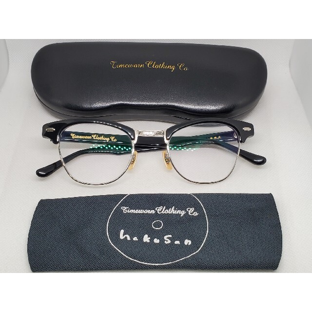 白山眼鏡店 Timeworn AtLast アットラスト サーモントブローメガネ