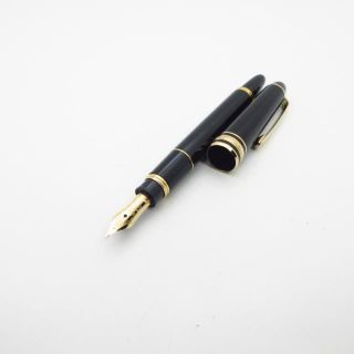 モンブラン(MONTBLANC)のモンブラン 万年筆美品  黒×ゴールド(ペン/マーカー)