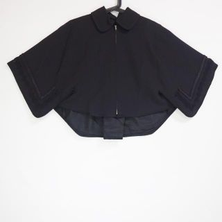 コムデギャルソン(COMME des GARCONS)のコムデギャルソン ポンチョ サイズM 黒(ポンチョ)