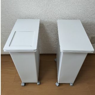 ムジルシリョウヒン(MUJI (無印良品))のフタが選べるダストボックス・大（約30L)袋止付き(ごみ箱)