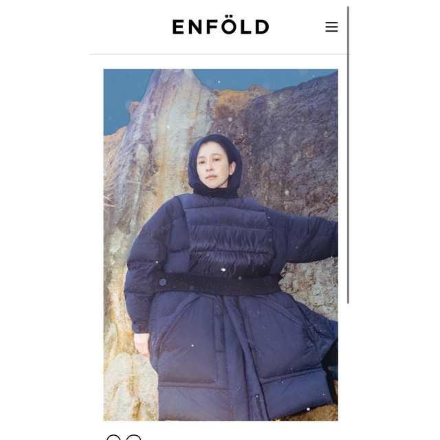 ENFOLD(エンフォルド)の今季！enfold ベスト　RIB-NECK VEST エンフォルド　 レディースのトップス(ベスト/ジレ)の商品写真