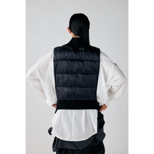 ENFOLD(エンフォルド)の今季！enfold ベスト　RIB-NECK VEST エンフォルド　 レディースのトップス(ベスト/ジレ)の商品写真