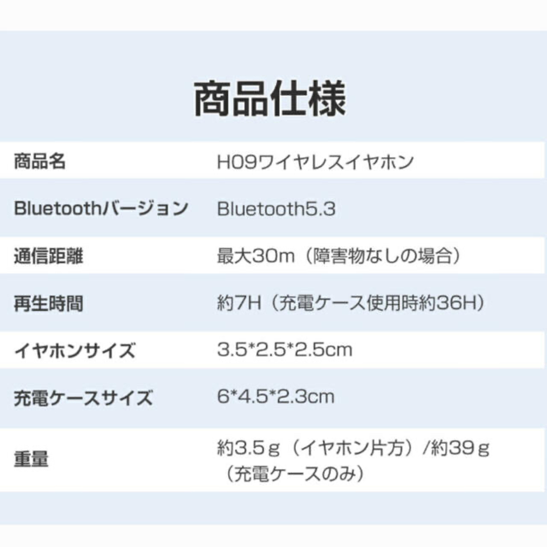 ワイヤレスイヤホン スマホ/家電/カメラのオーディオ機器(ヘッドフォン/イヤフォン)の商品写真