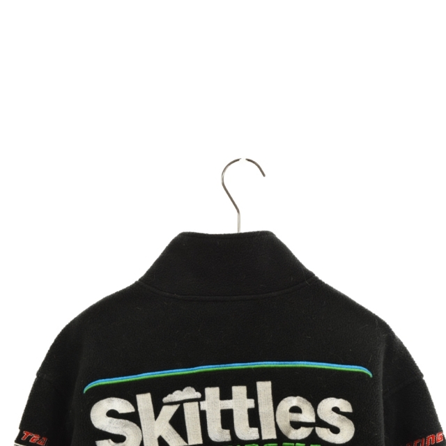 Supreme(シュプリーム)のSUPREME シュプリーム 21AW Skittles Polartec Jacket スキットルズ ロゴ刺繍ポーラテックフリースジャケット ブラック メンズのジャケット/アウター(フライトジャケット)の商品写真