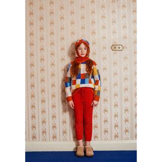 キャラメルベビー&チャイルド(Caramel baby&child )のfish and kids knitted pants red 4-5Y(パンツ/スパッツ)