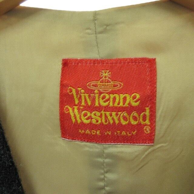 Vivienne Westwood(ヴィヴィアンウエストウッド)のヴィヴィアンウエストウッド ウール切替 ベスト ジレ オーブボタン グレー F メンズのトップス(ベスト)の商品写真