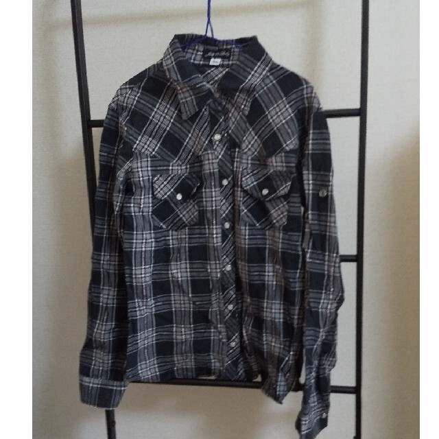 ＵＳＥＤ キッズ チェック柄シャツ 150 キッズ/ベビー/マタニティのキッズ服男の子用(90cm~)(ブラウス)の商品写真