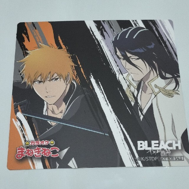 BLEACH 黒崎一護&朽木白哉 コースター まねきねこ 非売品！ エンタメ/ホビーのアニメグッズ(その他)の商品写真