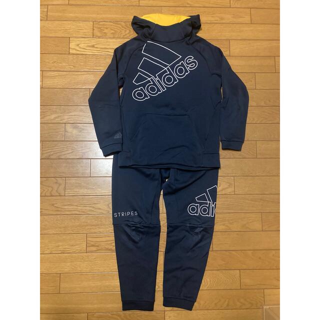 adidas(アディダス)のアディダスジャージ上下セット  160サイズ キッズ/ベビー/マタニティのキッズ服男の子用(90cm~)(その他)の商品写真