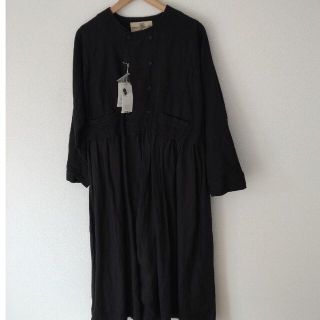 ネストローブ(nest Robe)のぽん様　nest Robe　コートワンピース　ブラック(ロングコート)