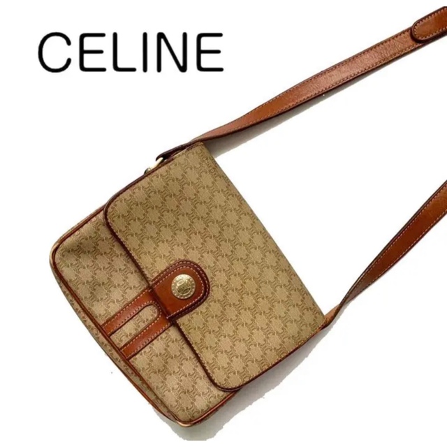 celine セリーヌ マカダム柄 ショルダーバッグ ポシェット ミニバッグ