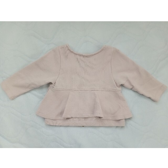 petit main(プティマイン)の【petit main】ジップカーディガン　９０サイズ キッズ/ベビー/マタニティのキッズ服女の子用(90cm~)(カーディガン)の商品写真