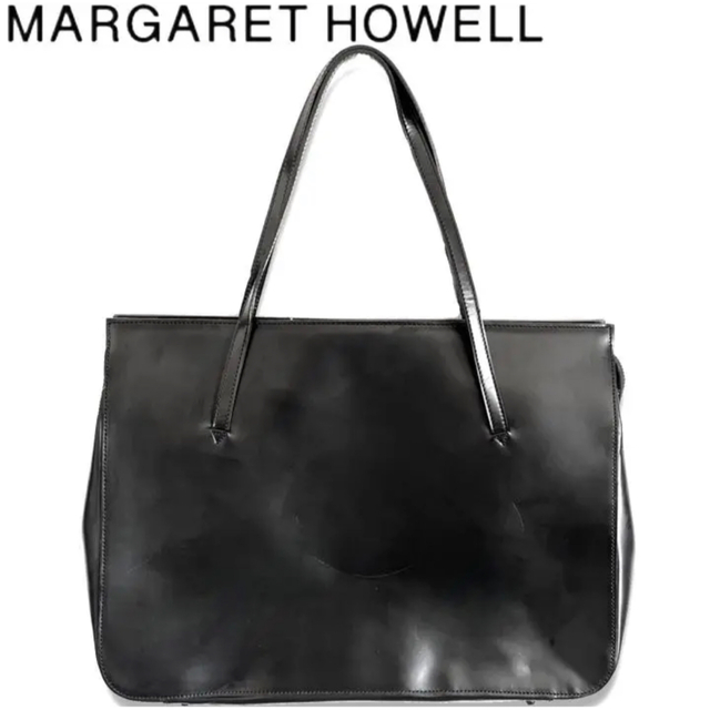 MARGARET HOWELL(マーガレットハウエル)のMARGARET HOWELL マーガレットハウエル　ビジネスバッグ　トート　黒 メンズのバッグ(ビジネスバッグ)の商品写真
