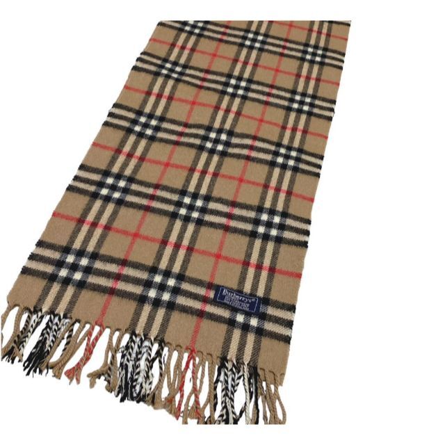 Burberry バーバリー カシミヤ100% マフラー ベージュノバチェック