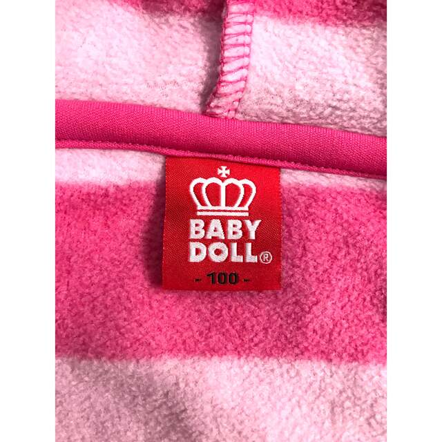 BABYDOLL(ベビードール)のBABY DOLL フリース　ジャンパー　100 キッズ/ベビー/マタニティのキッズ服女の子用(90cm~)(ジャケット/上着)の商品写真