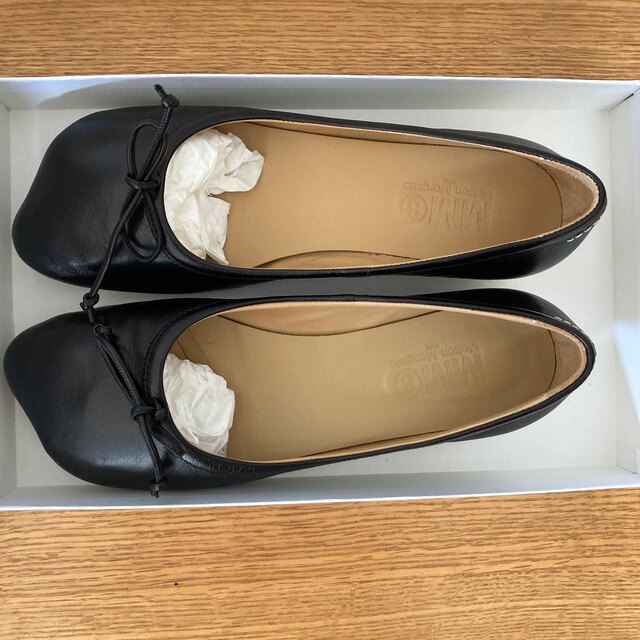 MM6(エムエムシックス)のMM6 BALLET SHOES 37.0 ほぼ未使用　裏張り済み☆ レディースの靴/シューズ(バレエシューズ)の商品写真