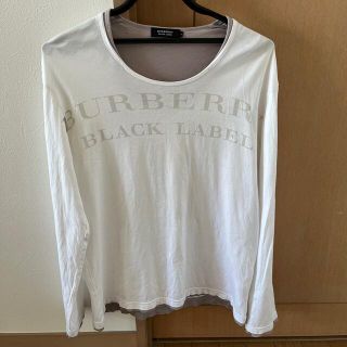 バーバリーブラックレーベル(BURBERRY BLACK LABEL)のBURBERRY BLACK LABELロンT サイズ3 美品(Tシャツ/カットソー(七分/長袖))