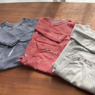 プチバトー(PETIT BATEAU)のプチバトーロンパース肌着 　1m54㎝(ロンパース)