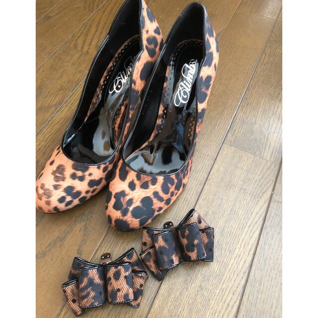 新品未使用❣️Clarksクラークス走れるパンプス レオパード柄 24