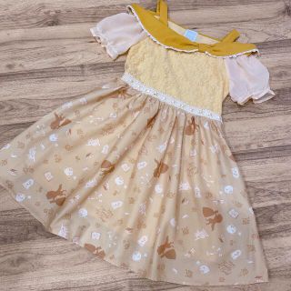 Baby くま耳 パーカー・axes femme 楽器柄 ワンピース トップス