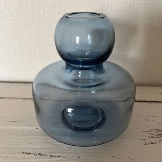 マリメッコ(marimekko)の新品　マリメッコ   フラワーベース　花瓶　ダークブルー(花瓶)