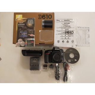 保証付　美品フルサイズNikon D610本体  +  MB-D14