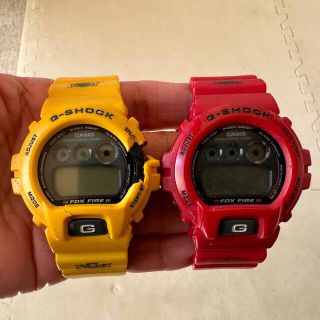 カシオ(CASIO)のCASIO G-SHOCK DW6900 スラッシャー 赤と黄色 電池切れ(腕時計(デジタル))