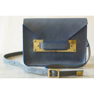 ソフィーヒュルム(SOPHIE HULME)のソフィーヒュルム／Sophie Hulme  バッグ ショルダーバッグ 鞄 レディース 女性 女性用 レザー 革 本革 ブルー 青 エンベロープ MINI ENVELOPE BAG BG004LE(ショルダーバッグ)