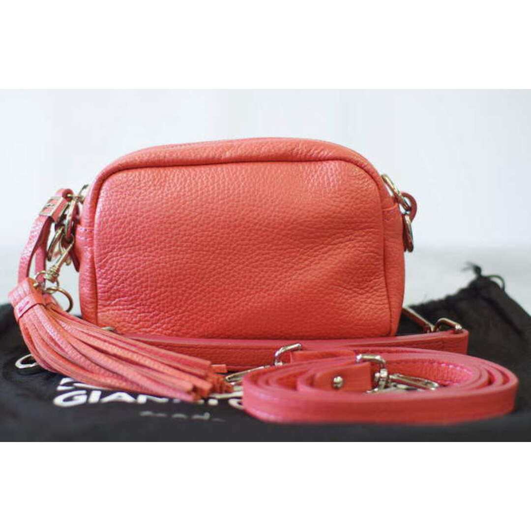 ジャンニキャリーニ／GIANNI CHIARINI  バッグ ショルダーバッグ 鞄 レディース 女性 女性用 レザー 革 本革 ピンク タッセル