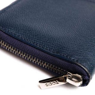 トッズ/TOD'S 長財布 財布 ウォレット メンズ 男性 男性用レザー 革 本革 ブルー 青 XAMAAAA1400DOUU806 ラウンドファスナー ラウンドジップ