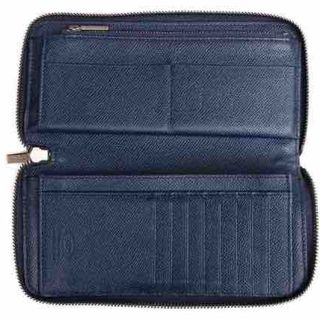 トッズ/TOD'S 長財布 財布 ウォレット メンズ 男性 男性用レザー 革 本革 ブルー 青 XAMAAAA1400DOUU806 ラウンドファスナー ラウンドジップ