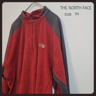 ザノースフェイス(THE NORTH FACE)の【ノースフェイス】ロゴ　薄手　フリース　メンズ　L相当　古着(スウェット)