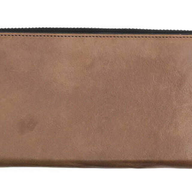 パトリックステファン／PATRICK STEPHAN 長財布 財布 ウォレット メンズ レザー 革 本革  171AWA17 Leather long wallet fold 'level' douce RFロングウォレット  ウォッシュ・ワックス加工 小銭入れあり ヴィンテージ加工 ラウンドジップ ラウンドファスナー