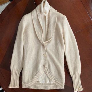 ブルネロクチネリ(BRUNELLO CUCINELLI)のブルネロクチネリ　カシミヤ　カーディガン　M/L オフホワイト(カーディガン)